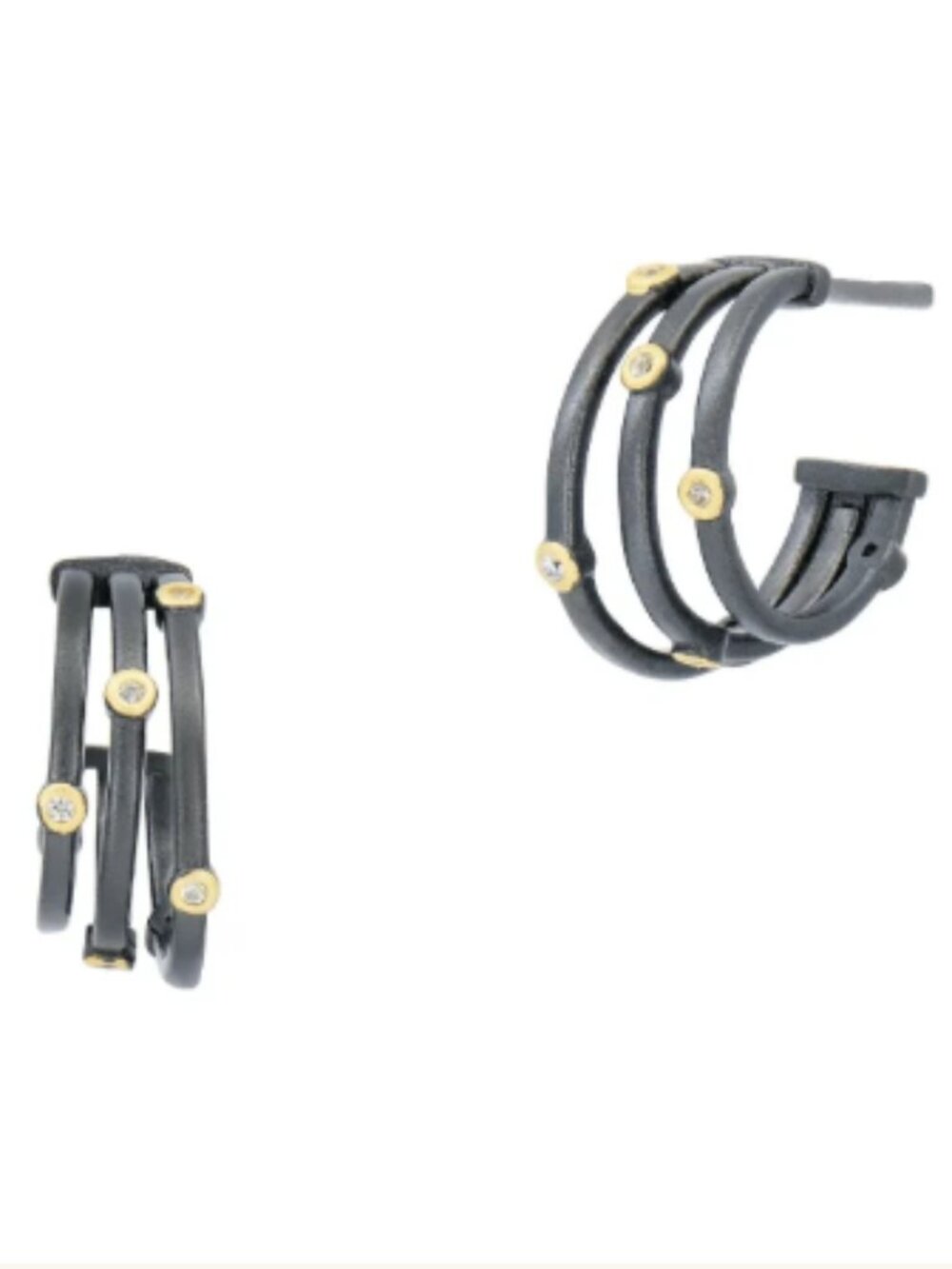 Freida Rothman Signature Cityscape Wire Mini Hoop Earrings - NWT $195 MSRP